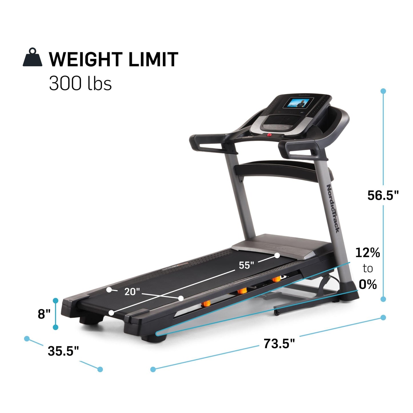 NordicTrack T Series 7.5S Treadmill + 30-Day iFIT Membership